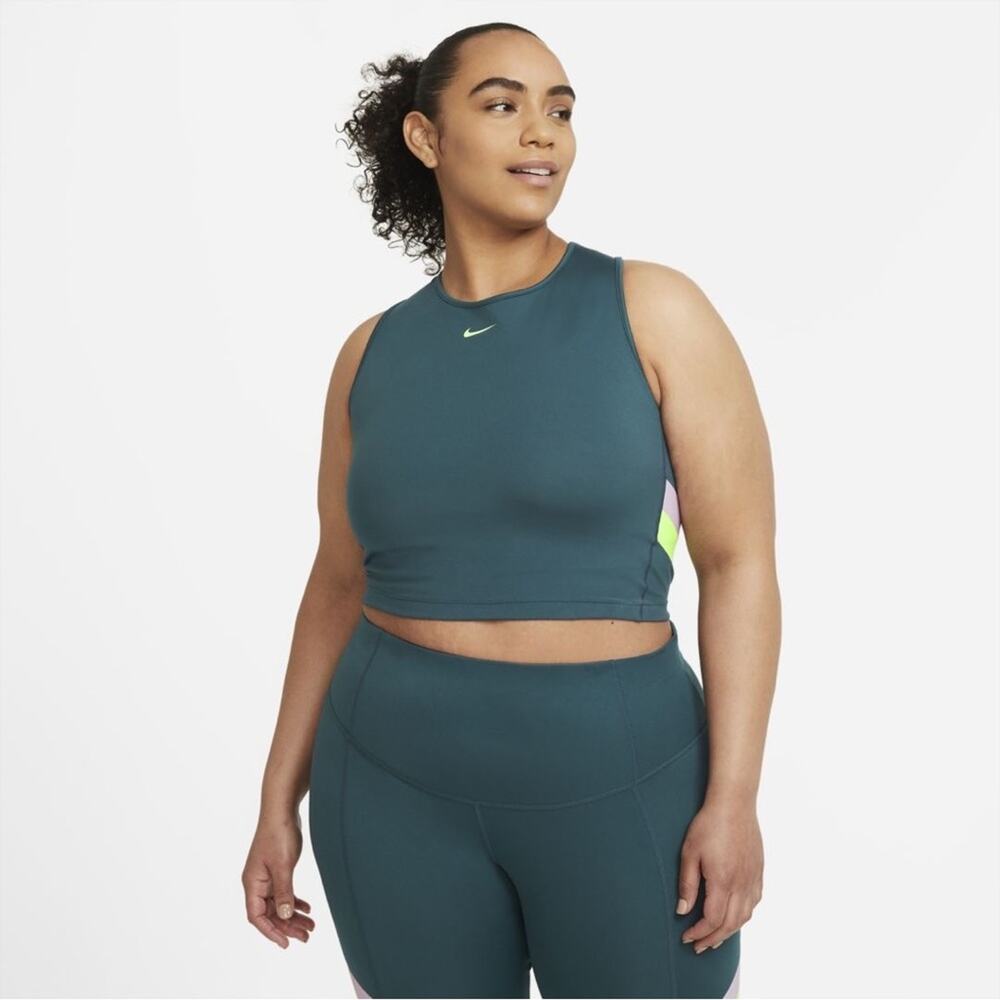 Nike - NWT Colorblock Workout Cropped Tank - Picture 3 of 11